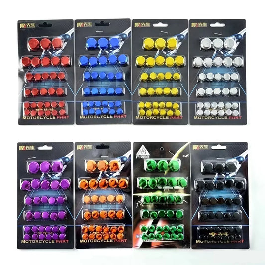 Colored Nut Cover 30pcs 1.4/1.2/1/0.8CM